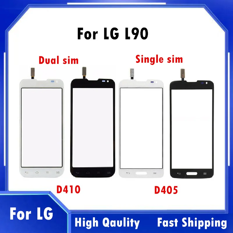 100% протестированный сенсорный экран для LG L90 D405 D405N & Dual D410 дигитайзер сенсор