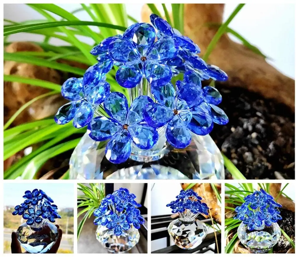 Статуэтка из горного хрусталя H & D в виде цветка Забытый я не мечты украшение