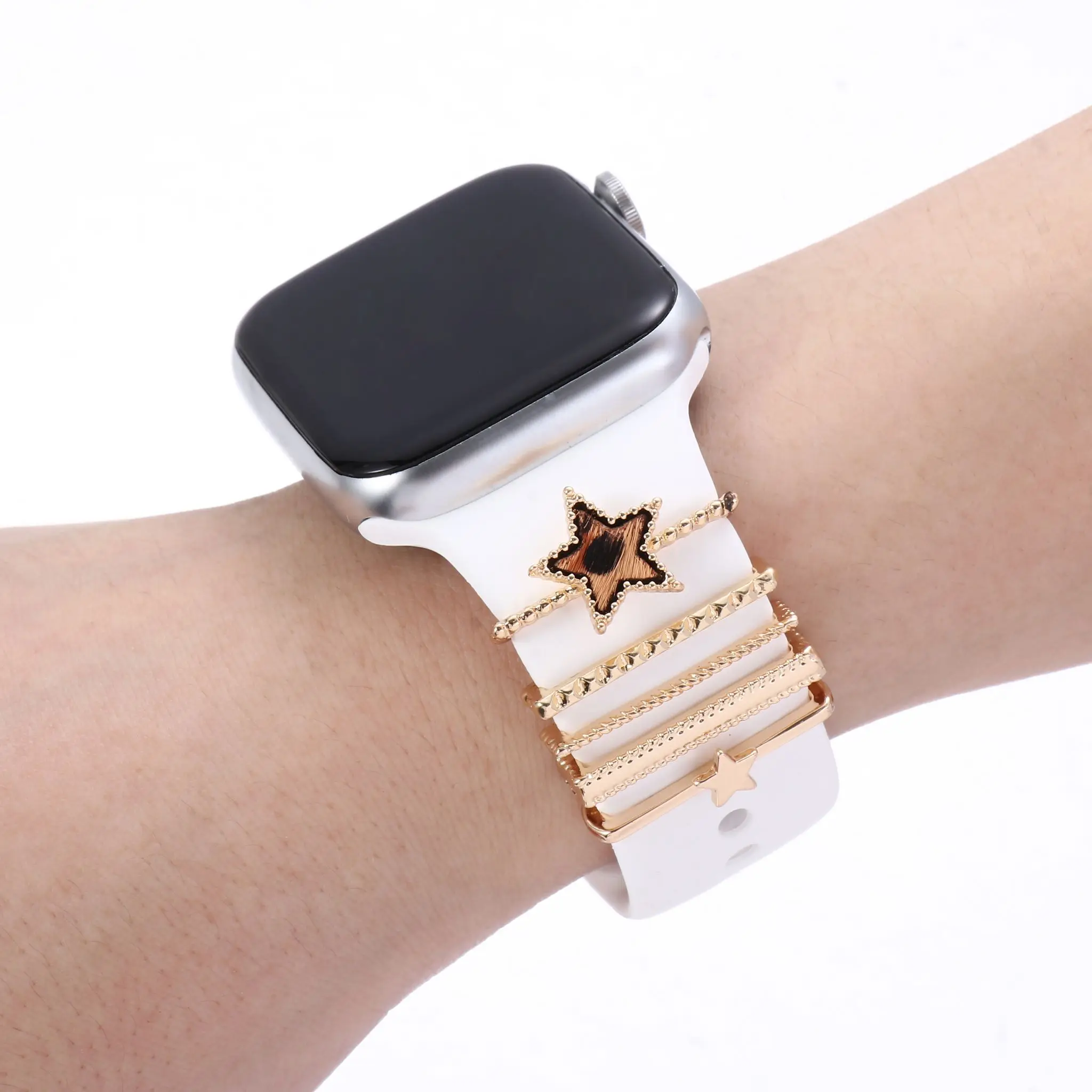 5 шт. металлические подвески декоративное кольцо для Apple Watch ремешок