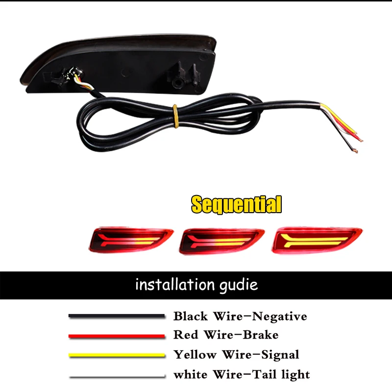 IJDM отражатель заднего хвоста светодиодный стоп-бампер ходовой светильник