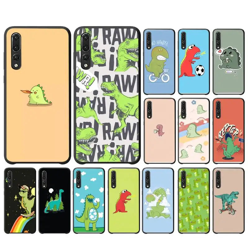 YNDFCNB чехол для телефона с мультипликационным динозавром Huawei P20 P30 P9 P10 plus P8 lite Psmart