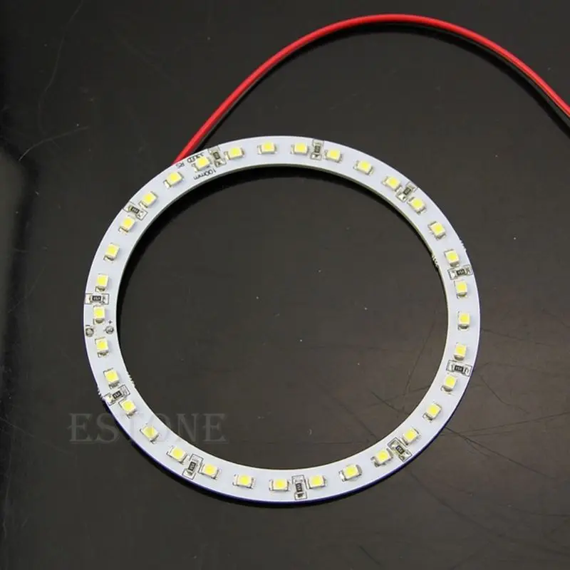 

2 Pcs 100mm 33-SMD LED Bright White Car Angel Eyes Ring Light Lamp DC 12V
