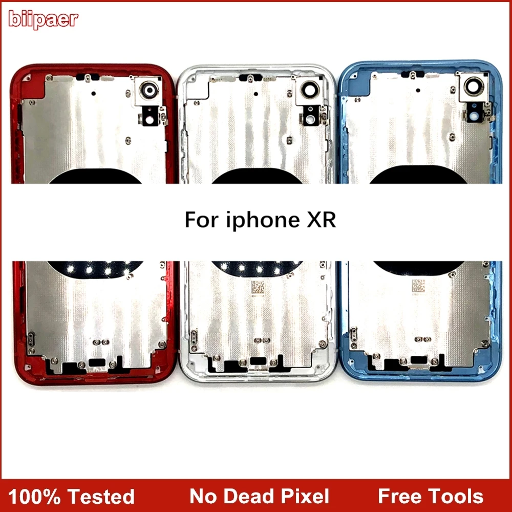 

Back Battery Cover Rear Cover For iPhone8 8Plus Rear Housing + Middle Frame With Back Glass For iphone 8 Plus XR