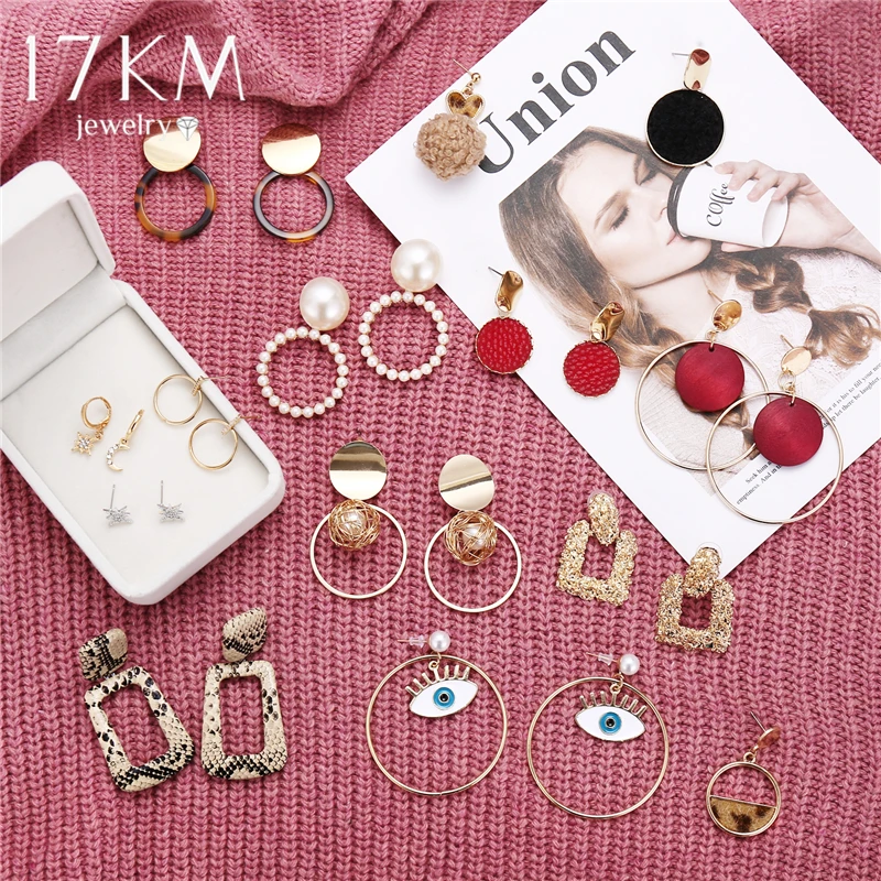 Новые модные геометрические серьги из акриловой смолы для женщин золотые