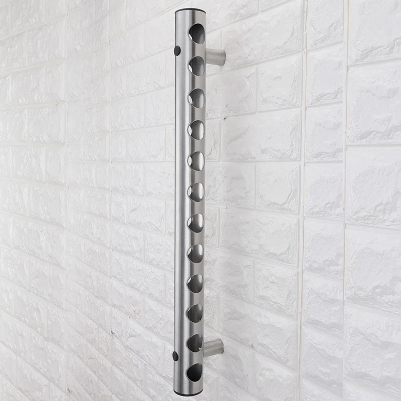 

Stainless steel red wine rack, wall hung vertical creative wine rack, Bottle wall mounted European Style free shipping