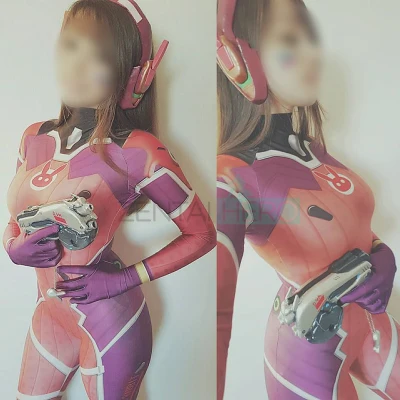 D.VA White Rabbit Cosplay Costume Zentai Game dva Skin Suit Girl/Women/Lady Superhero Catsuit Custom Bodysuit | Тематическая одежда