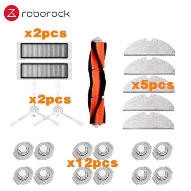 FXMi-15 Фильтр моющийся для Xiaomi Roborock S50 S51 S55 S6 части пылесоса HEPA фильтр Швабра Ткань основная щетка боковая щетка резервуар для воды - Цвет: FXMi-15
