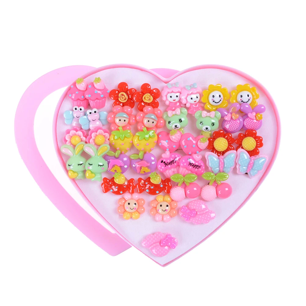 20 шт./лот смешанные стили ovely Мультяшные детские ювелирные изделия серьги для