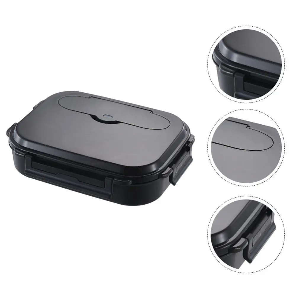 

1 Set of Kitchen Dining Box Thermal Food Box Student Fresh Keeping Case (Black)