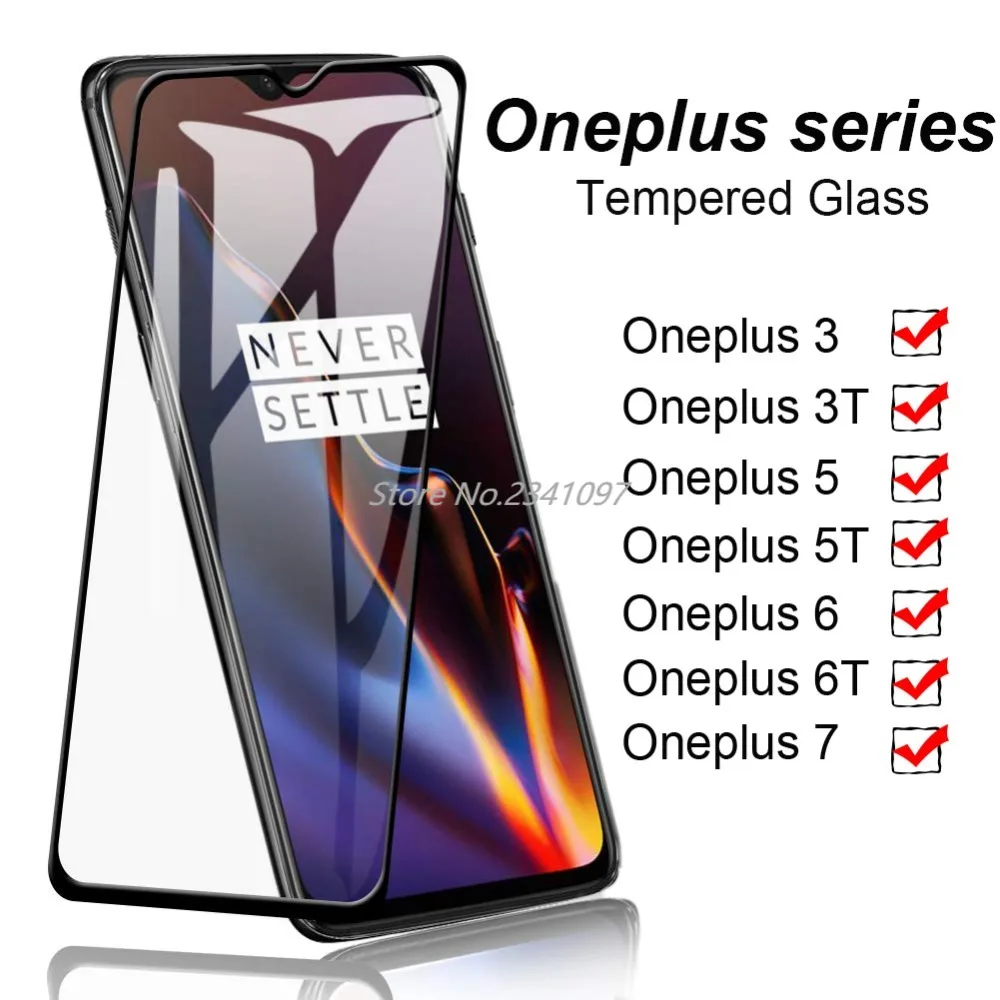 Защитное стекло для OnePlus 3 5 6 7 3T 5T 6T полное покрытие | Мобильные телефоны и