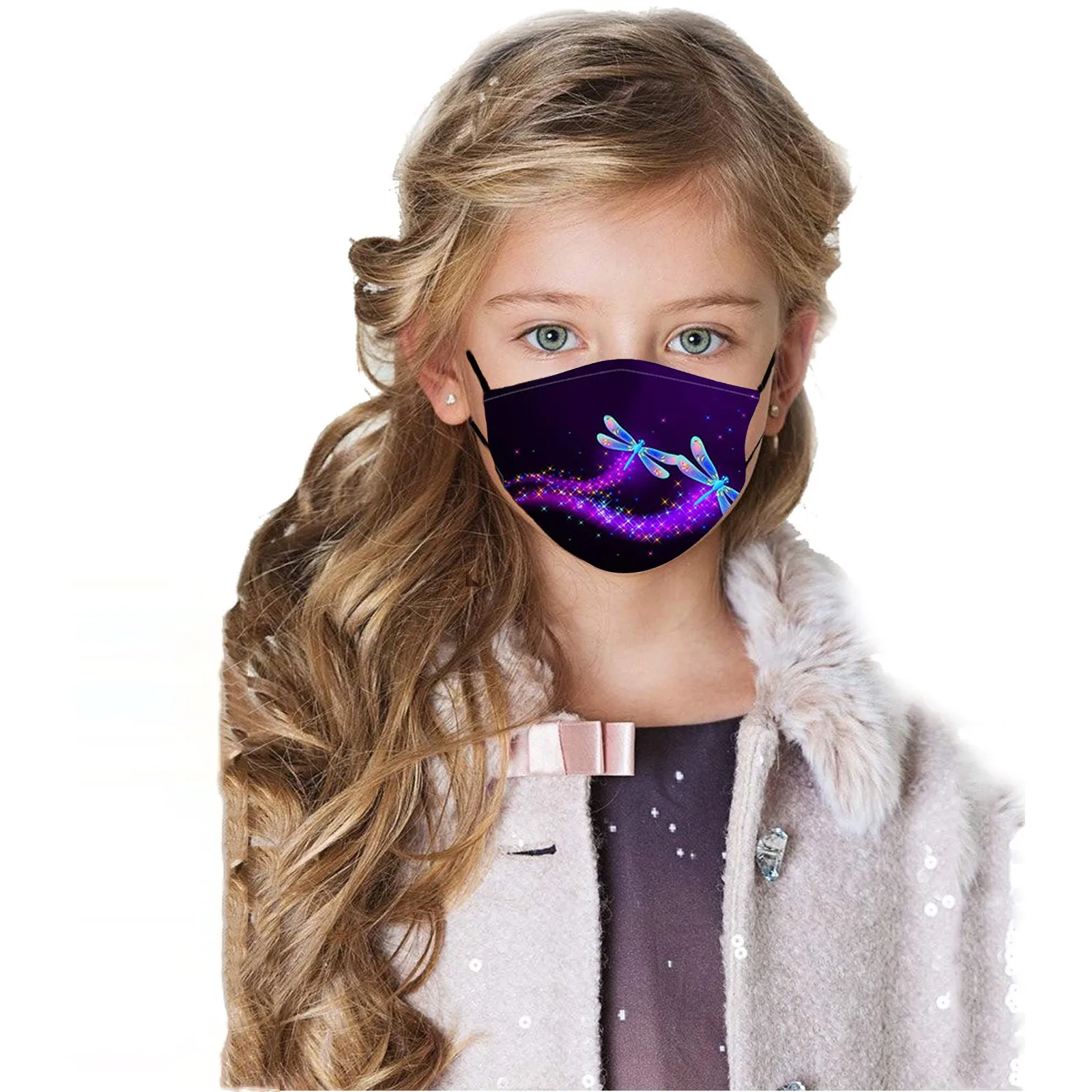 Маска детская с принтом Реалистичная тушь для ресниц анонимная детей косплея на