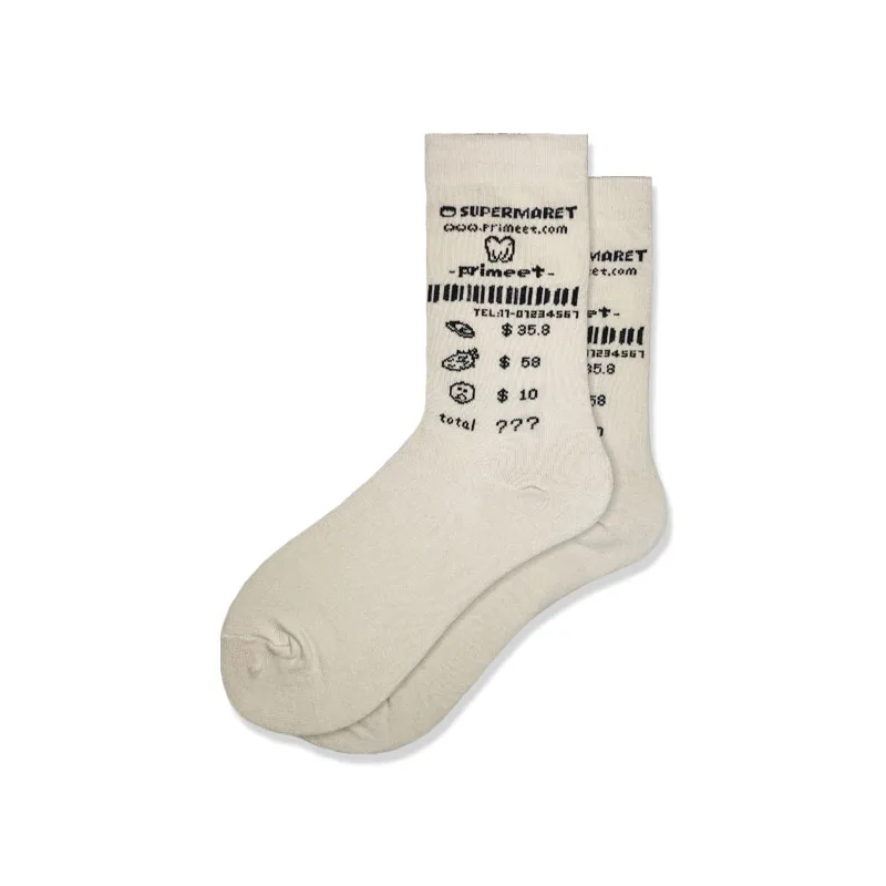 Носки хлопковые унисекс смешные серые повседневные уличные в стиле хип хоп