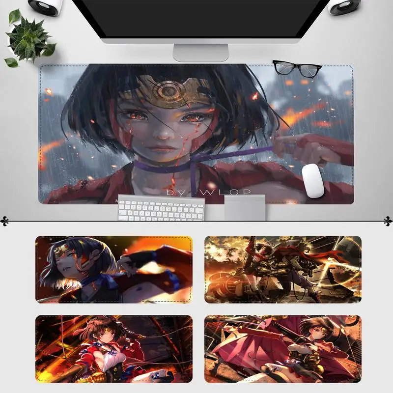 

Brand Kabaneri Of The Iron Fortress Mouse Pad Laptop PC Computer Mause Pad Desk Mat For Big Gaming Mouse Mat For Overwatch/CS GO