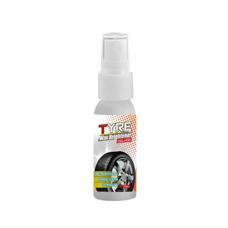 

Multifunction 30ml Car Tire Wax Brightener Tire Maintenance Cleaning Retreading Agent Anti-ultraviolet Coating Spray Universal