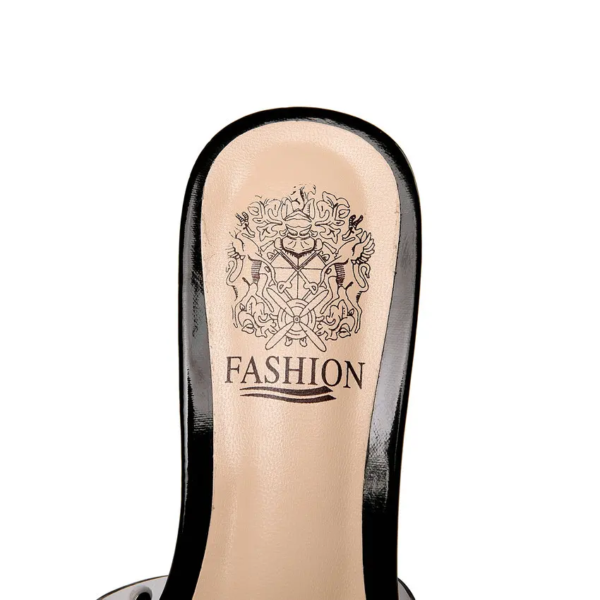 

ESVEVA 2021 String Bead Cow Patent Leather Sandals Fashion Summer Slingback Female Shoes Strange Heel Women Slides Size 34-41