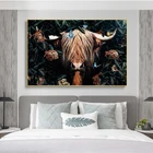 Шотландский постер Highland с изображением коров, коров, Яков, животных, настенные картины на холсте, картины на холсте для гостиной, домашний декор