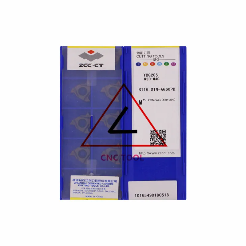 

10 шт. оригинальных китайских токарных вставок RT16.01N-AG60PB YBG205 ZCCCT