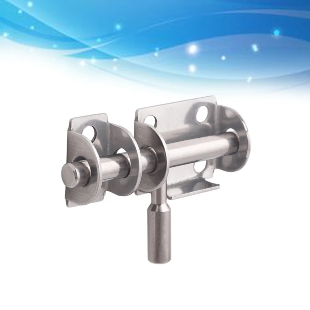 

Stainless Steel Safety Door Bolts Latches Anti-Theft Lock Buckle Thickened Stainless Steel Bedroom Door and Window (Silver