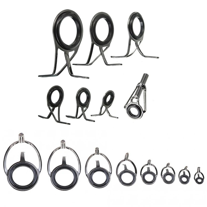 

7 шт. удочки, направляющие наконечники для рыбы 5-18 мм диаметр и 8 шт., удочка, овальная удочка для рыбалки, направляющие для глаз