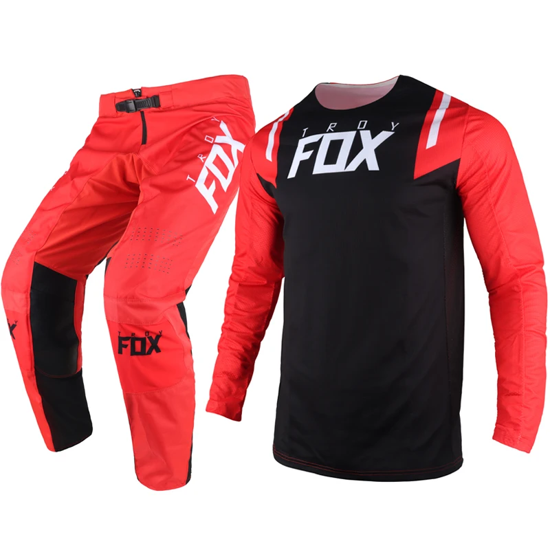 

2020 мотоциклетные Mtb Гонки Honr мужские MX внедорожные трикотажные брюки черный красный Мотокросс комбинированное снаряжение для взрослых