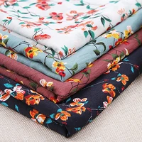 lychee life 50x140cm printed fabric fashion colorful fabrics diy handmade sewing clothes supplies decorations