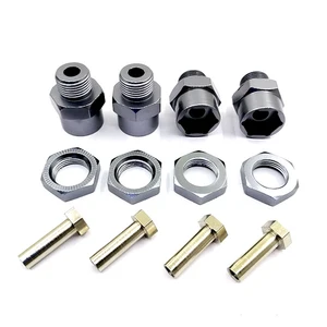 Aluminum Alloy 12mm To 17mm Tire Adapter Wheel Nut For HSP 1/10 1/8 Scale Models Hobby Car Accessories