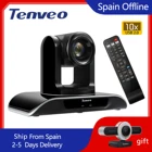 Камера для видеоконференции Tenveo VHD102U 10x Zoom 1080p PTZ, USB Full HD камера H.264 для телеобразования, Радионяня, комната