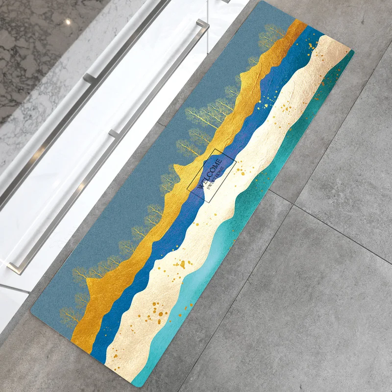 Кожаный кухонный коврик из ПВХ в скандинавском стиле маслостойкий