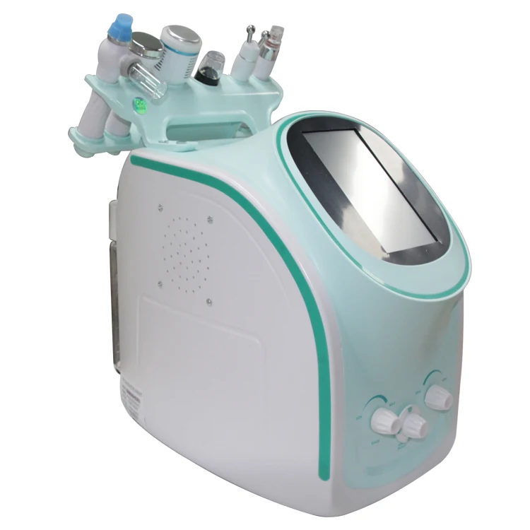 

6 en 1 Skin tester H2O2 Facial Oxygen blackhead remover vacuum with camera microdermabrasion machine