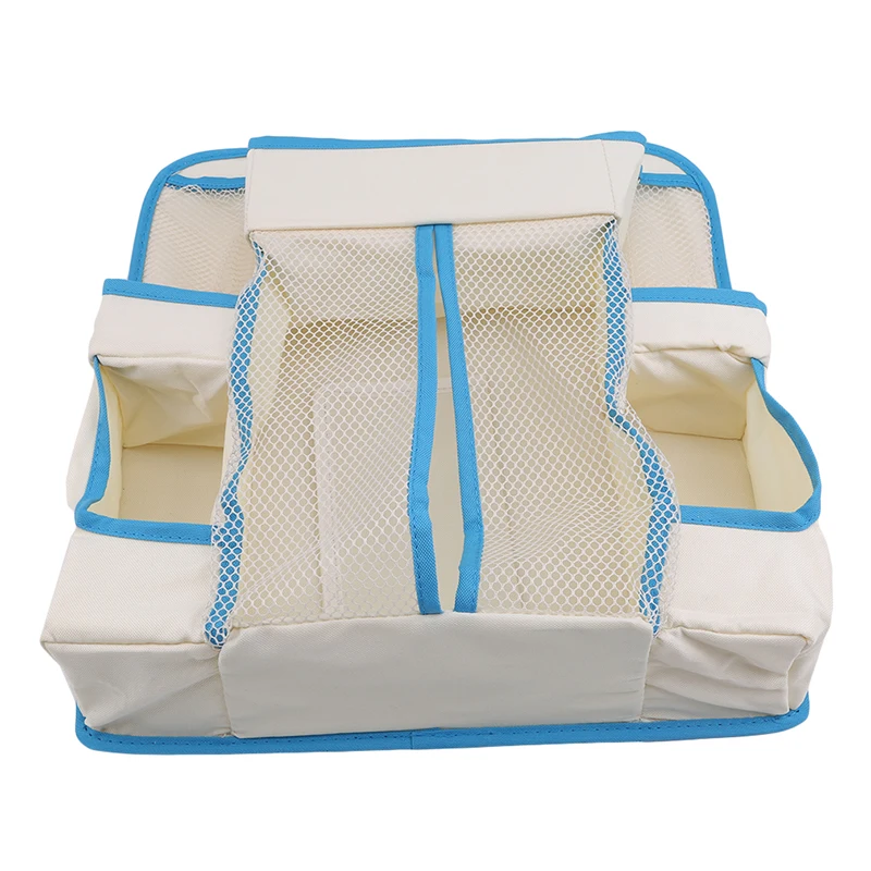 Большая вместимость детская кровать висит сумка для хранения водонепроницаемый игрушка подгузники с карманами Органайзер прикроватный мл... от AliExpress WW