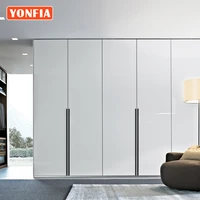 yonfia 3728 black long aluminium profile wardrobe cabinet drawer pull handle long gold kitchen furniture closet pull door handle