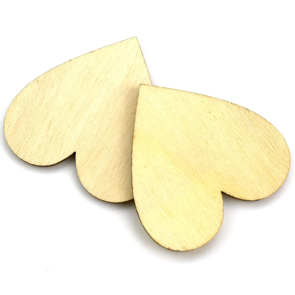 Деревянные пуговицы в форме сердца 10/20/30/40 мм | Дом и сад