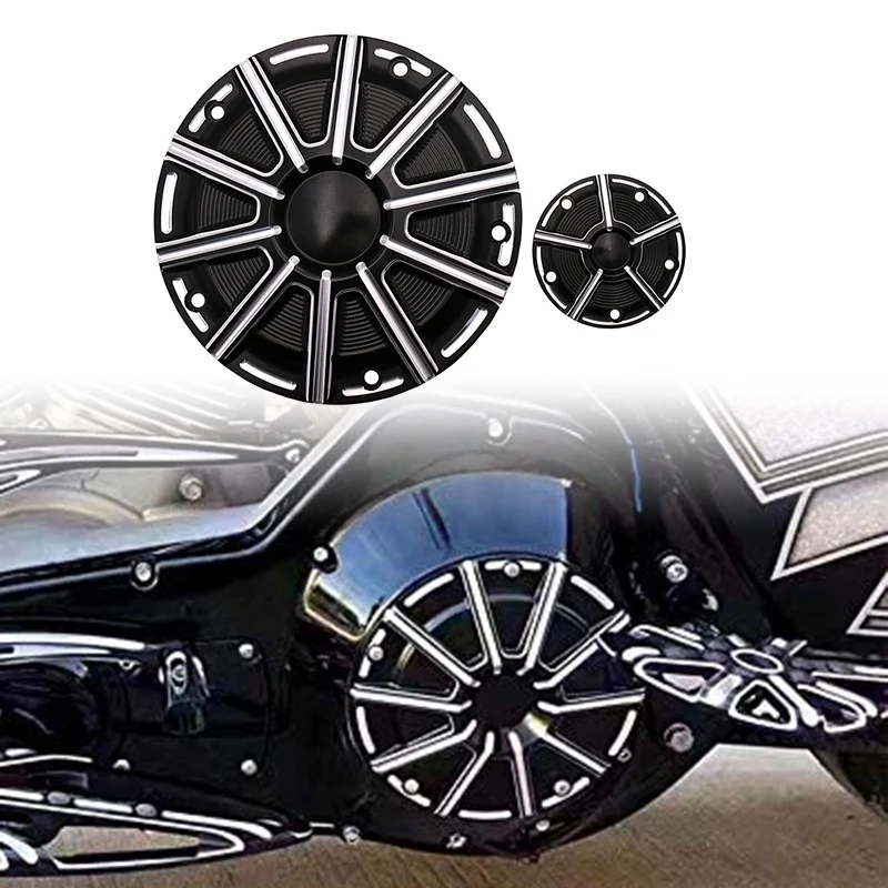 Черная крышка таймера двигателя мотоцикла для Dyna Softail Touring Electra Glide Road King FLTR |
