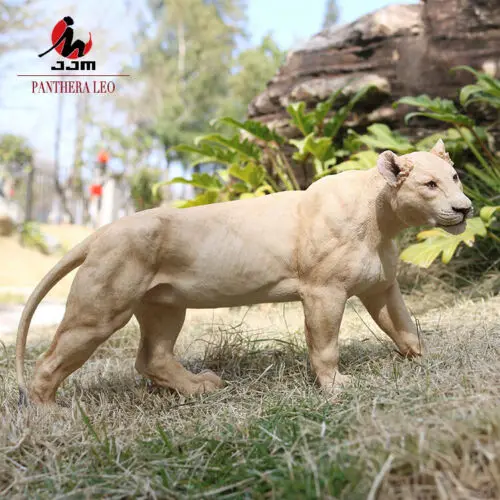 

JJM 1/10 Scale Africa Female Lion Figure Panthera leo Toy Animal Collector Home Decoration PVC Model Children Adults Kids Gift