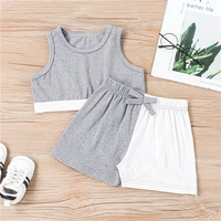 two piece casual girls pullover kids boutique clothing wholesale fashion clothes toddler toddler girl summer clothes 2022