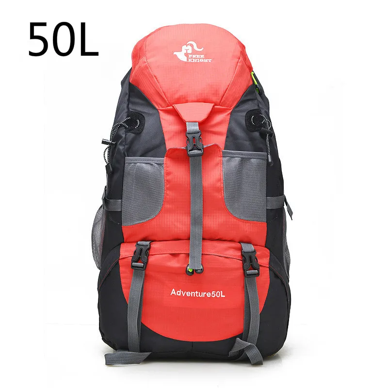 Red-50L 60L нейлон/Оксфорд Водонепроницаемый сухой мешок Открытый Высокое качество путешествия рюкзак для мужчин женщин Кемпинг Альпинизм Туризм Рюкзаки - Цвет: Red-50L