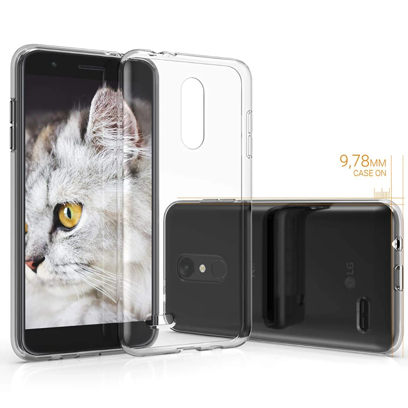 Прозрачный сверхтонкий чехол для телефона LG K8 K9 2018 LGK8 LGK9 мягкий из чистого