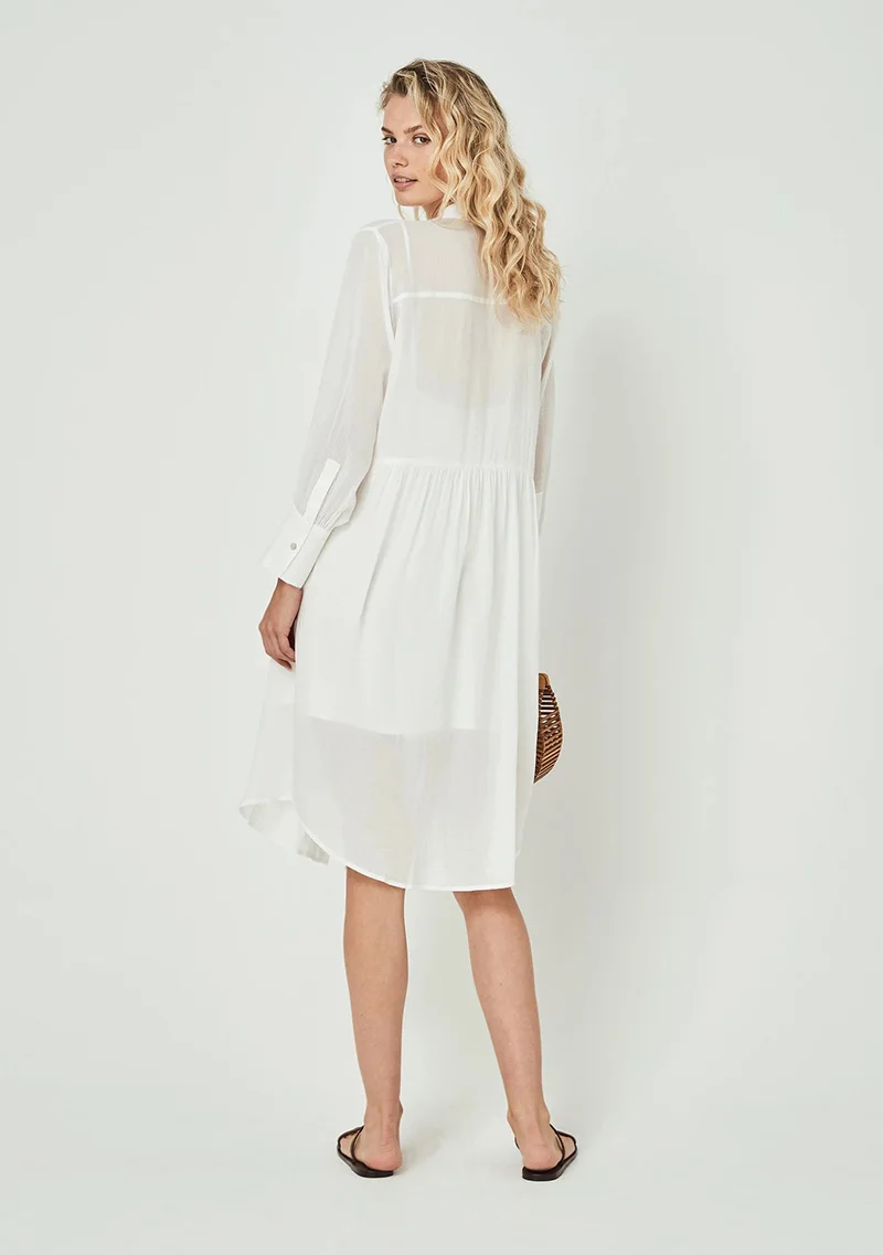 Fitshinling богемное длинное белое платье на пуговицах женская Пляжная накидка с