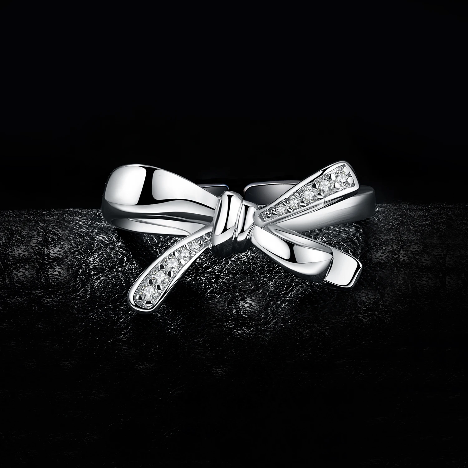 JewelryPalace модный кубический цирконий бантом обещание Регулируемая кольцо 925 пробы серебро ювелирных украшений для Для женщин Подвеска-амулет для вечеринки подарок