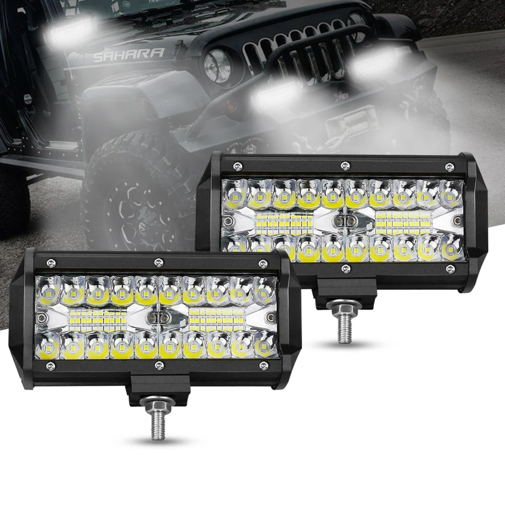 Светодиодный светильник для внедорожников 4 7 дюймов 60 Вт 120 прожектор