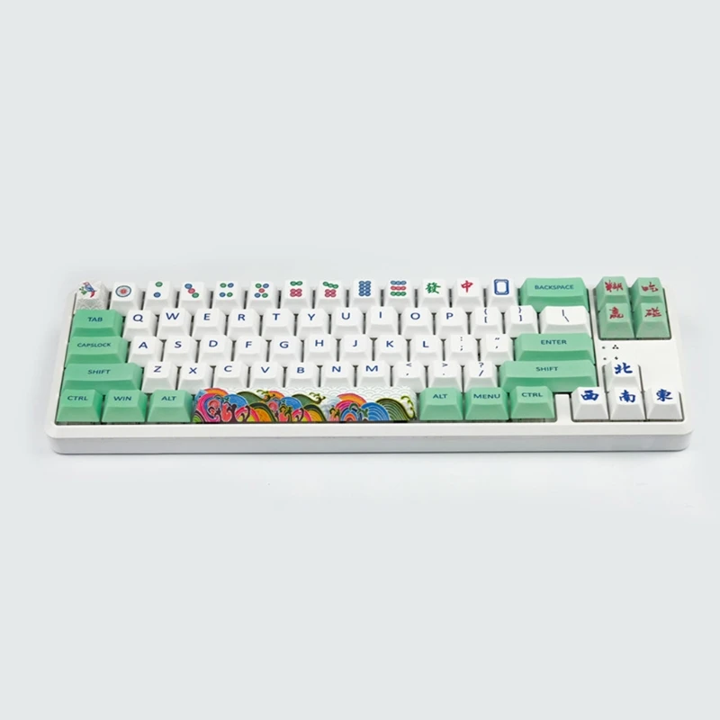 

Mahjong Sparrow Keycaps Cherry Profile Dye Sublimation PBT Mechanical Keyboard Keycap Compatible With GH60 / 96 / 104