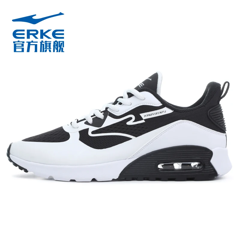

Erke sports shoes 2021 spring new fashion versatile air cushion men's running shoes breathable and comfortable men's shoes