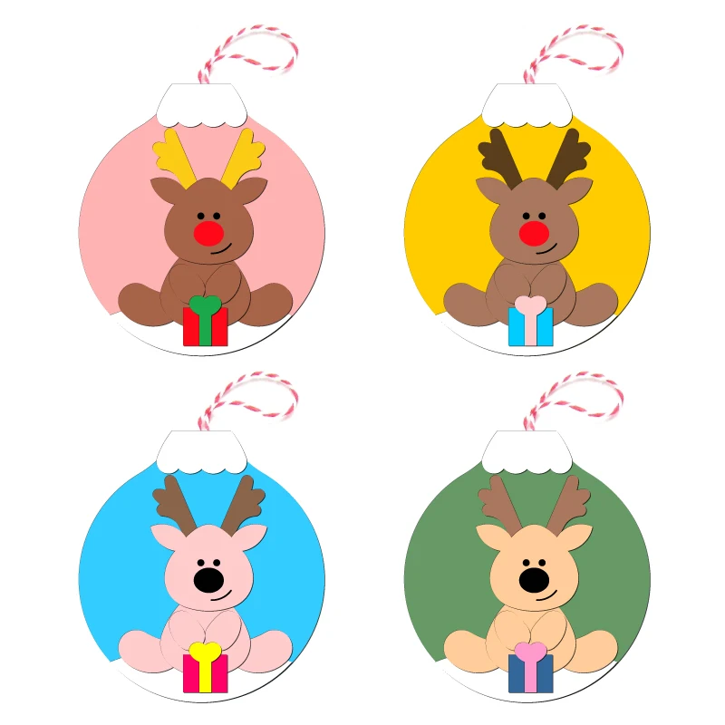 

New Christmas ornaments Wooden die Scrapbooking C-851 Cutting Dies Multiple sizes