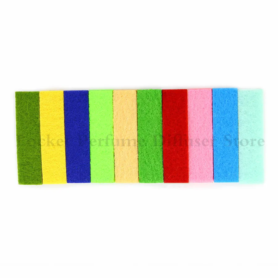 20 шт./лот прямоугольные диффузорные колодки красочные ароматерапия войлочные