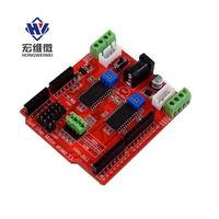 a3967 dual stepper motor drive shield module two channel io pwm cnc 3 3v 5v for uno r3 expansion board for arduino a3967slb chip