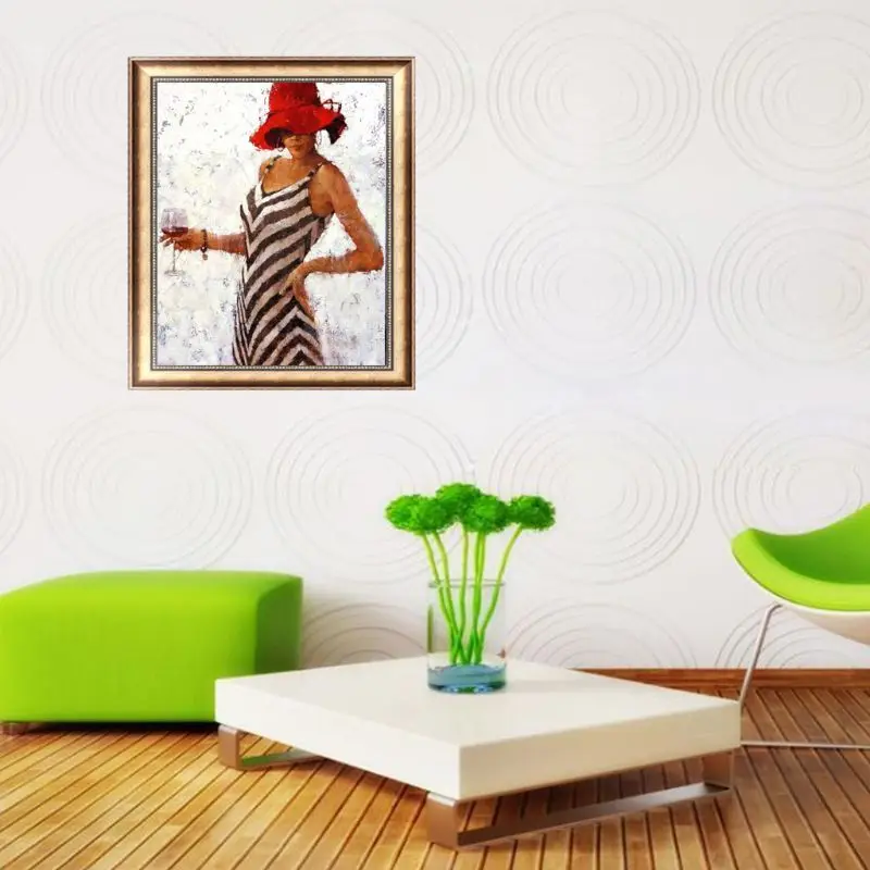 

29EB Frameless Sexy Lady DIY Digital Oil Painting By Numbers Canvas Modern Wall Art Picture For Home Artwork Room Decor