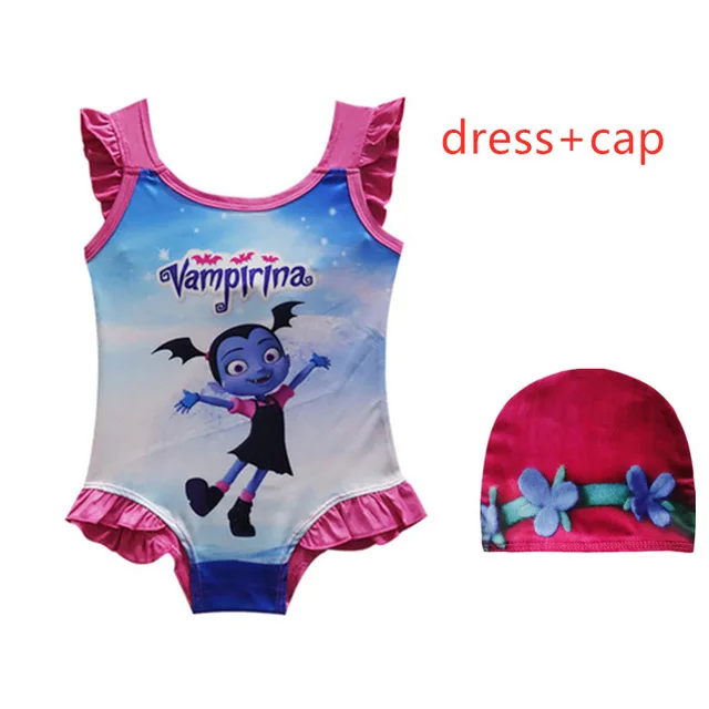 2019 новый милый комплект для девочек цельнокроеное Сетчатое платье купальные