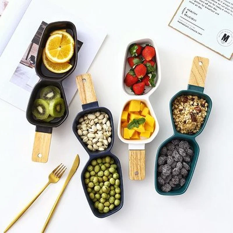 

Посуда в скандинавском стиле, керамическая миска с несколькими фруктами для гостиниц, креативная ароматизирующая закуска, семена дыни, блю...