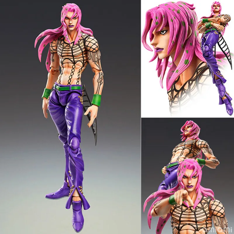 

Anime JoJos Bizarre Adventure Diavolo Bruno Bucciarati DIO Giorno Giovanna Leone Abbacchio Kujo Jotaro Movable Action Figure Toy