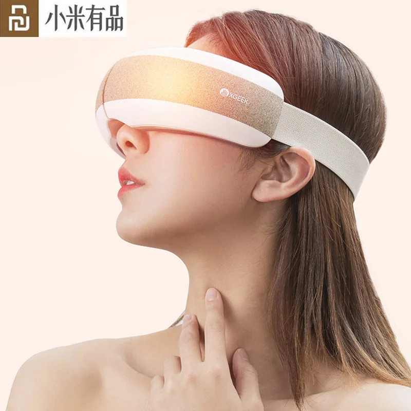 売る Youpin Xgeek E6スマート4モードbluetooth音楽アイマッサージャー温湿布混練プレス折りたたみアイパッチ2色